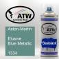 Preview: Aston-Martin, Elusive Blue Metallic, 1334: 400ml Sprühdose, von ATW Autoteile West.